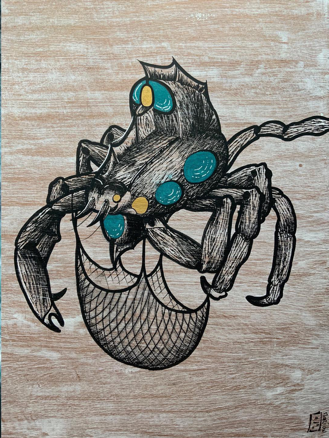 Un vaisseau crabe déploie un filet